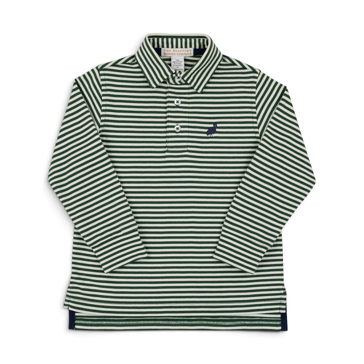 Grier Green / Palmetto Pearl Stripe Prim and Proper Polo by The Beaufort Bonnet Company