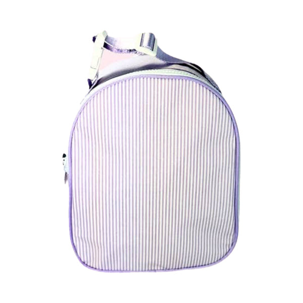 Lilac Stripe Glossy Gumdrop Lunch Box by Mint Sweet Little Things