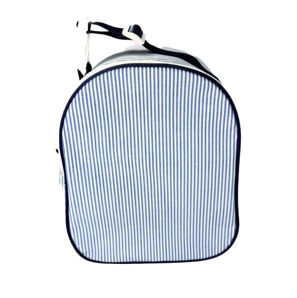 Navy Stripe Glossy Gumdrop Lunch Box by Mint Sweet Little Things