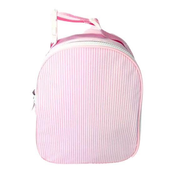 Pink Stripe Glossy Gumdrop Lunch Box by Mint Sweet Little Things
