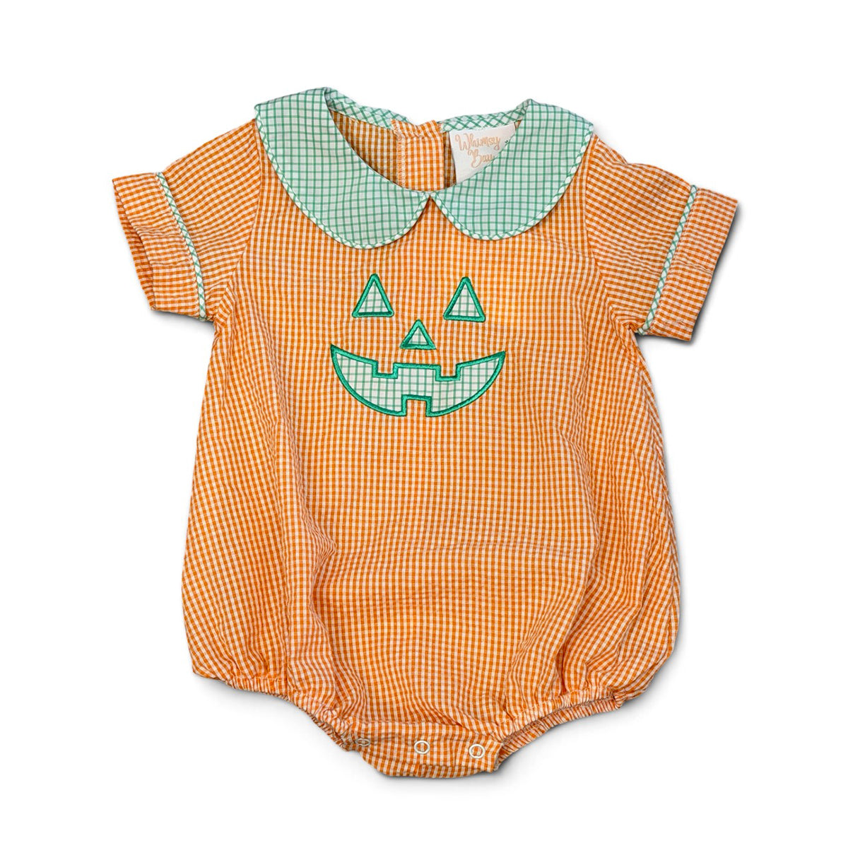 Halloween Jack o' Lantern Boy Bubble by Whimsy Bay Kids