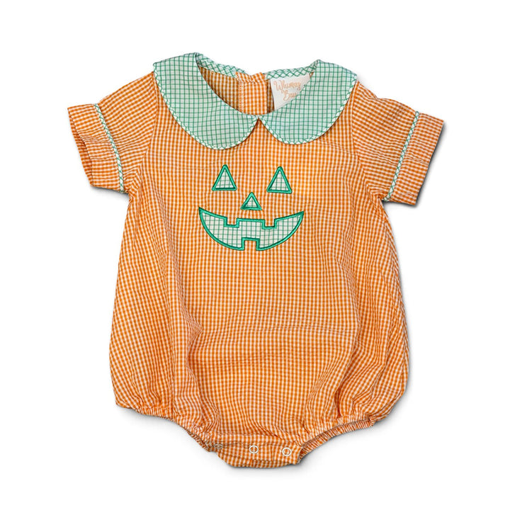Halloween Jack o' Lantern Boy Bubble by Whimsy Bay Kids