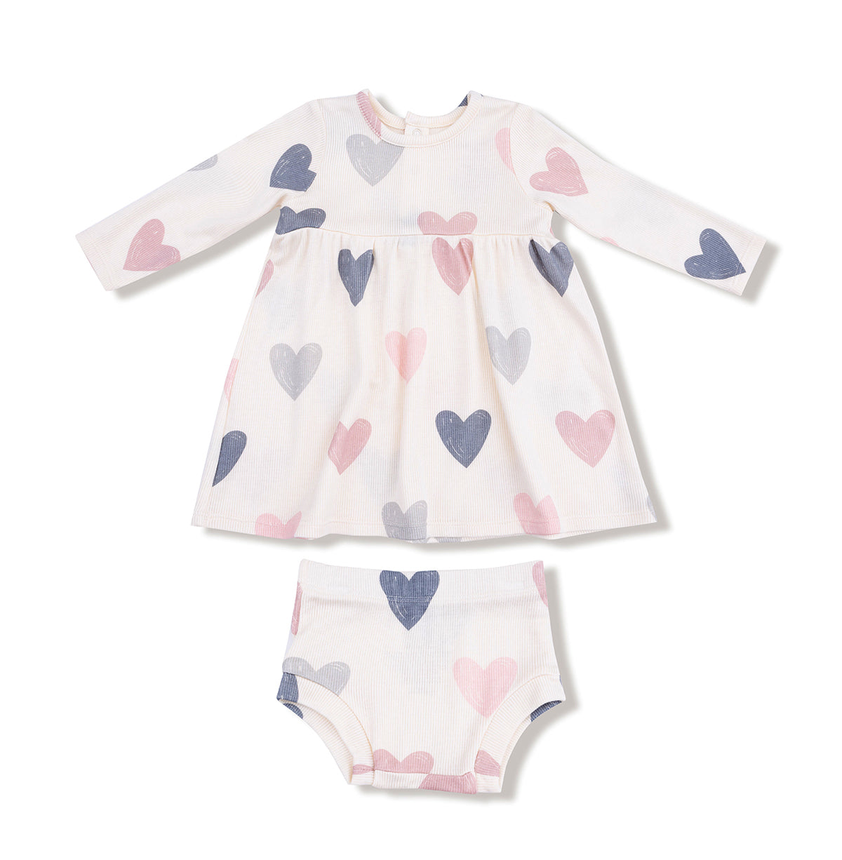 Hearts Dress and Bloomer Set by Angel Dear