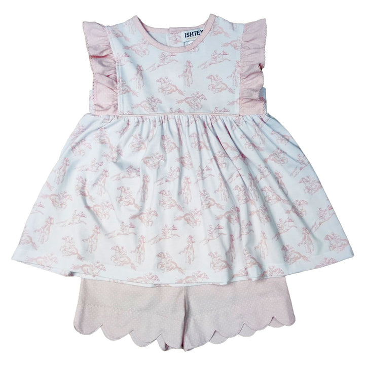 Horse Girl's Short Set by Ishtex