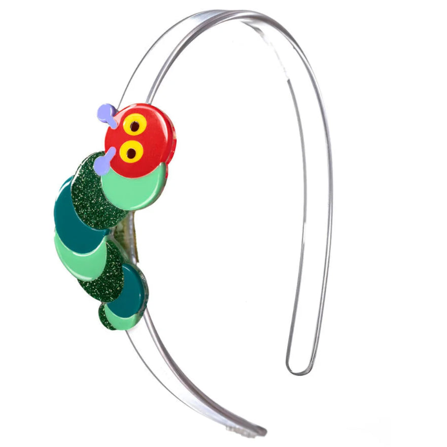 Green Shades Caterpillar Headband by Lilies & Roses