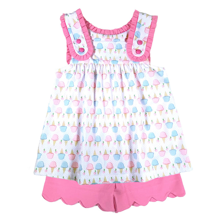 Ice Cream Girl's Short Set by Ishtex