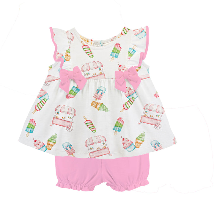 Baby Club Chic Popsicles and Ice Cream Short Set