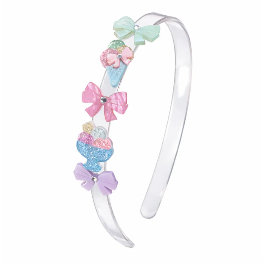 Ice Cream Party Bows Headband by Lilies & Roses