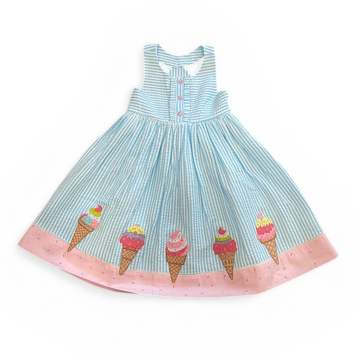 Ice Cream Back Dress by Cotton Kids