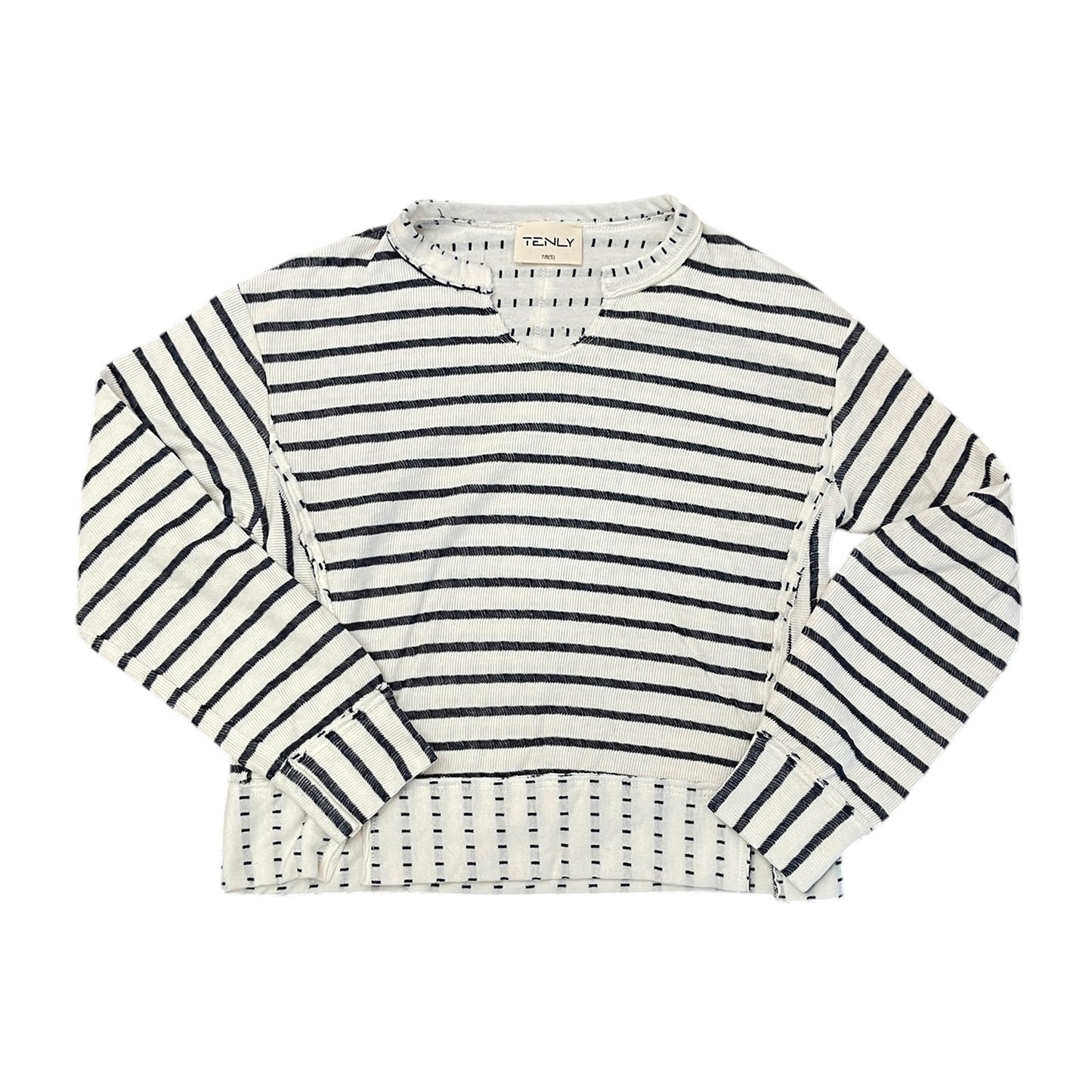 Indigo Storm Striped Top by Tenly