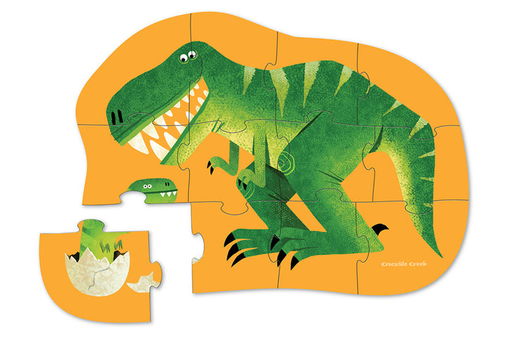 Just Hatched Dinosaur 12-Piece Puzzle (Age 2+) by Crocodile Creek