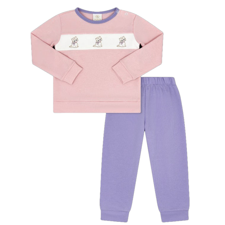Kitten Embroidered Pink Play Set by Lullaby Set