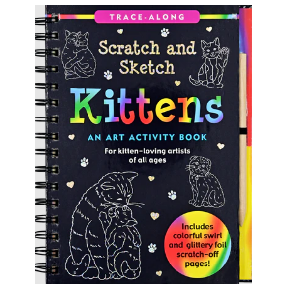Scratch & Sketch Art Activity Book - Kittens