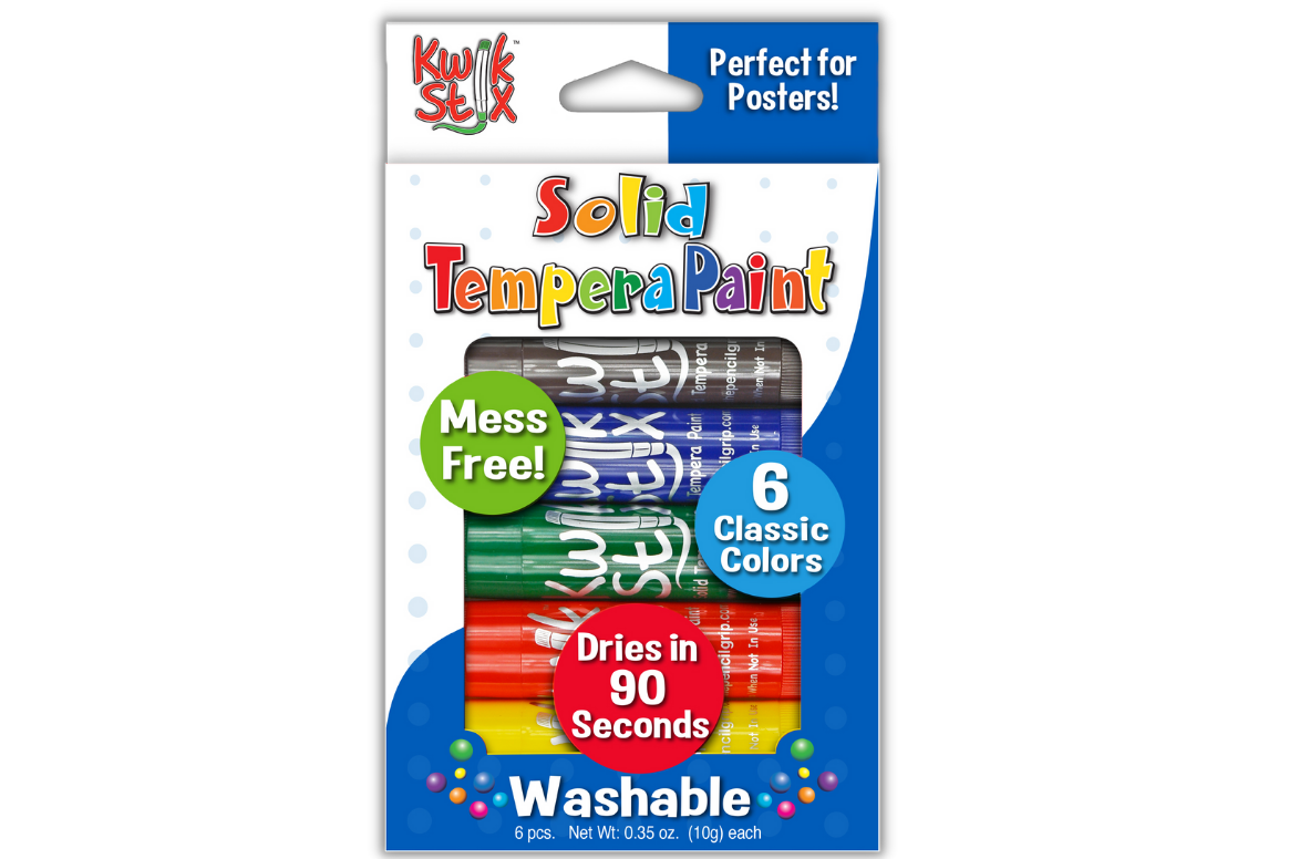 Kwik Stix Tempura Paint - 6 Classic Colors