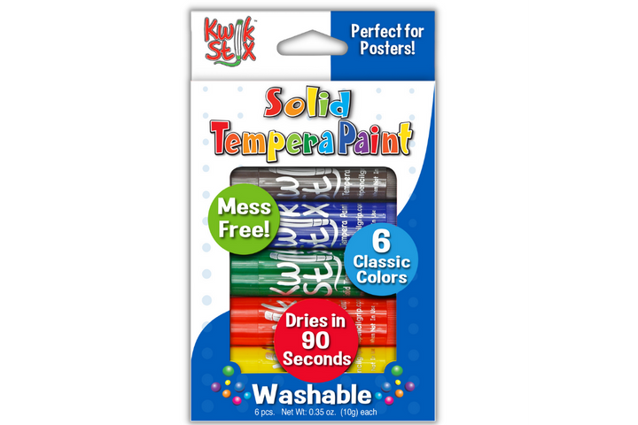 Kwik Stix Tempura Paint - 6 Classic Colors