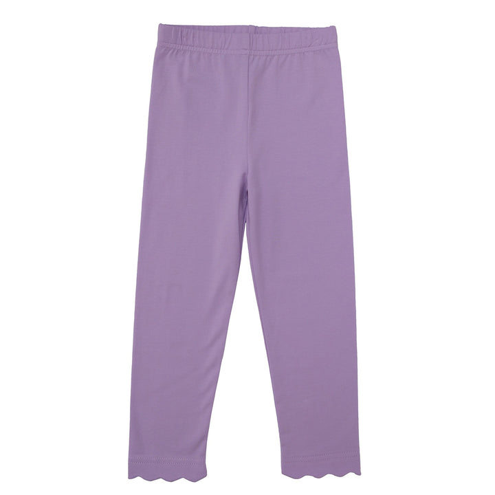 Lavender Scallop Leggings by Trotter Street Kids