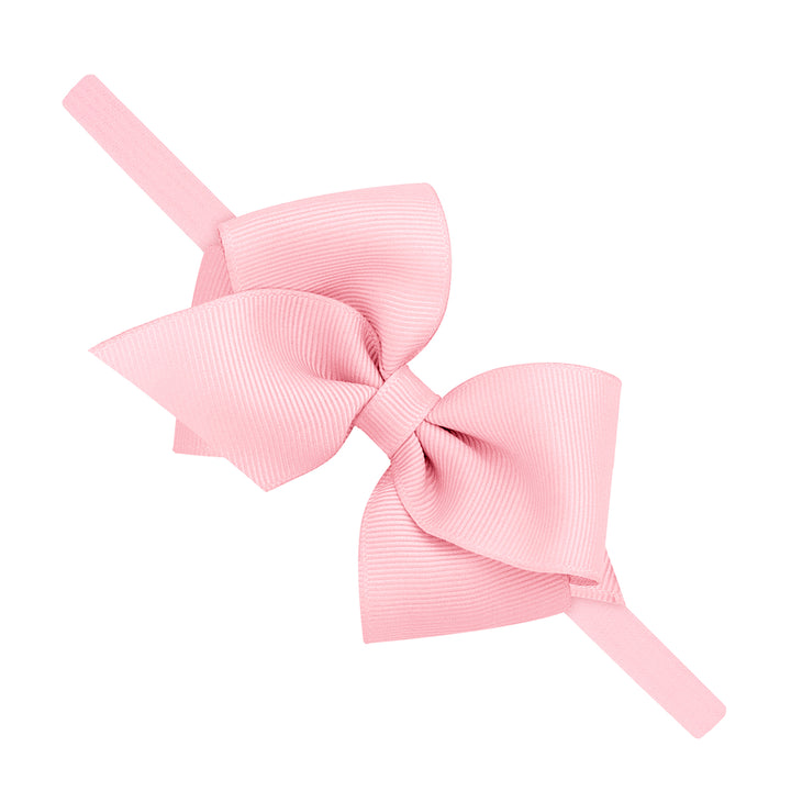 Light Pink Extra Small Grosgrain Bow on Nylon Band by Wee Ones