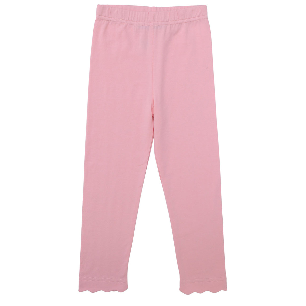 Light Pink Scallop Leggings by Trotter Street Kids
