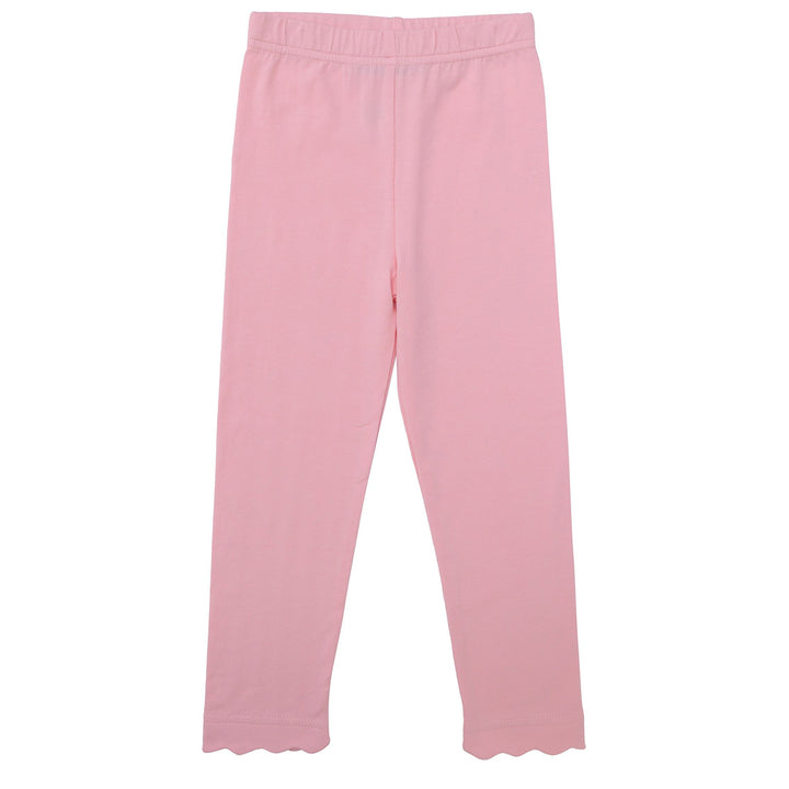 Light Pink Scallop Leggings by Trotter Street Kids