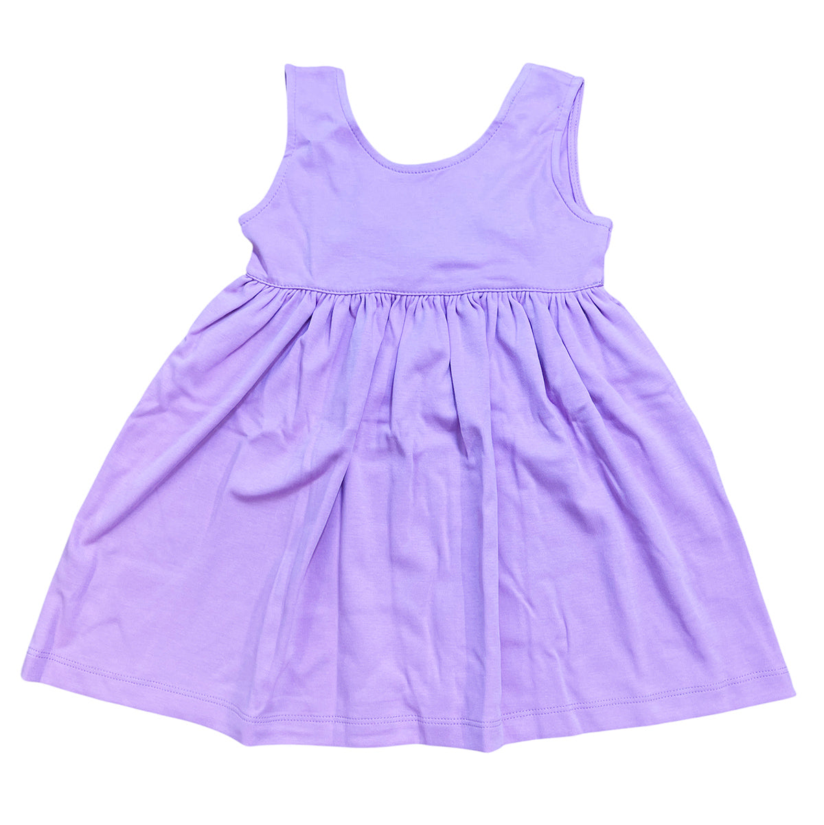 Lilac Sleeveless Dress with Lavender Bow on Back by Squiggles