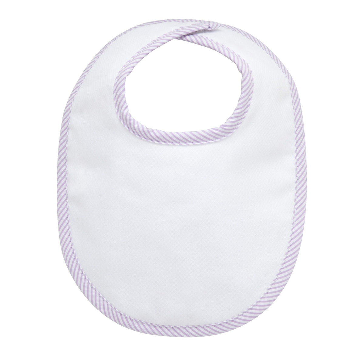 Lilac Pique Bib by3 Marthas