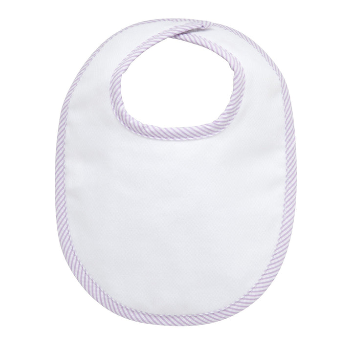 Lilac Pique Bib by3 Marthas