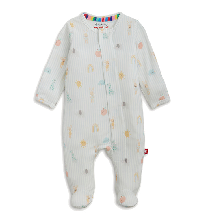 Lullaby Sky Blue Modal Footie by Magnetic Me