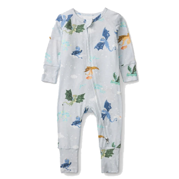 Magical Dragons Zipper Coverall by Loulou Lollipop