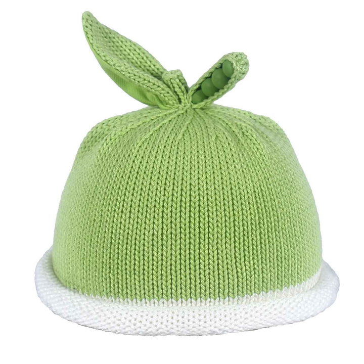 Margareta Horn Hat - Green / White Roll