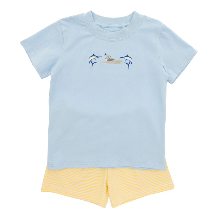 Marlin Fishing Short Set by Itsy Bitsy