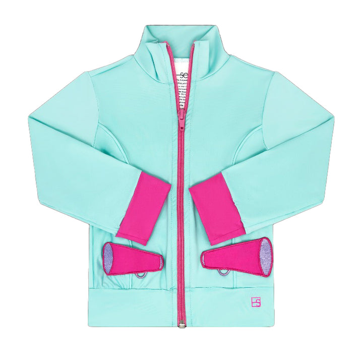 Megaphones Turquoise Juliet Jacket by Set Athletics
