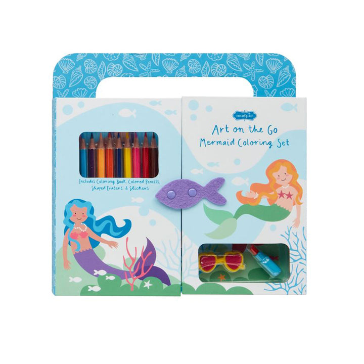 Mermaid On-the-Go Art Coloring Set
