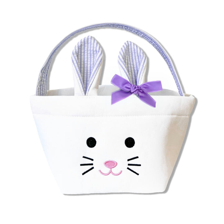 Mini Canvas Easter Basket (Lavender) by Bits & Bows