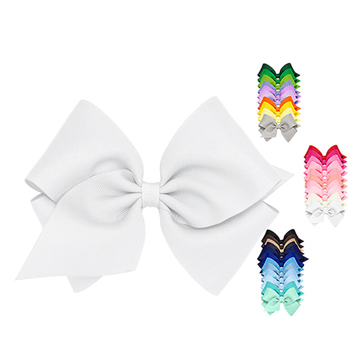 MINI KING (5.25" wide) Grosgrain Bow by Wee Ones (48 colors)