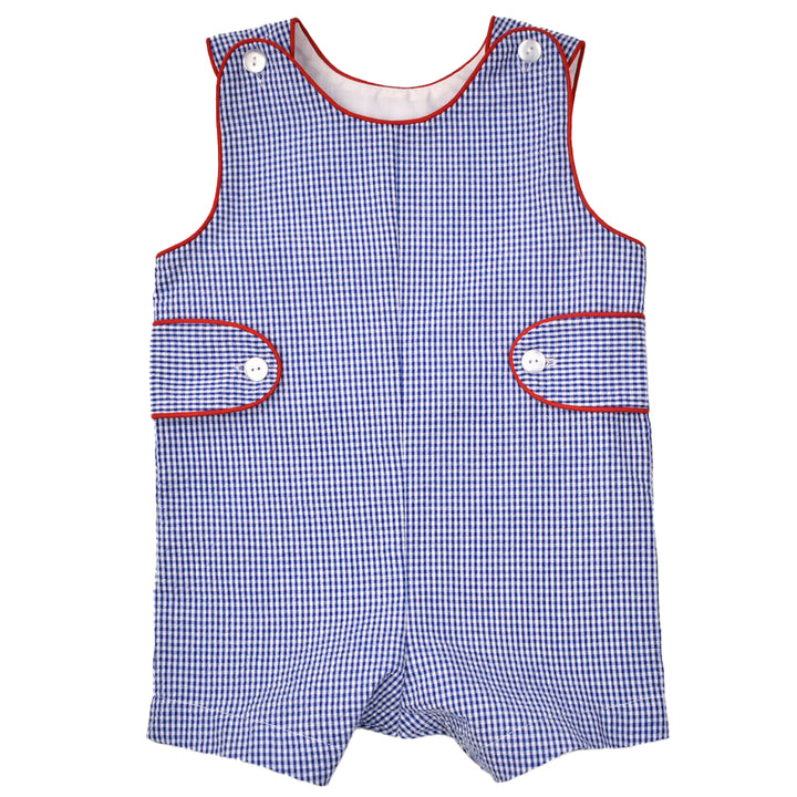 Navy Check Shortall by Funtasia Too