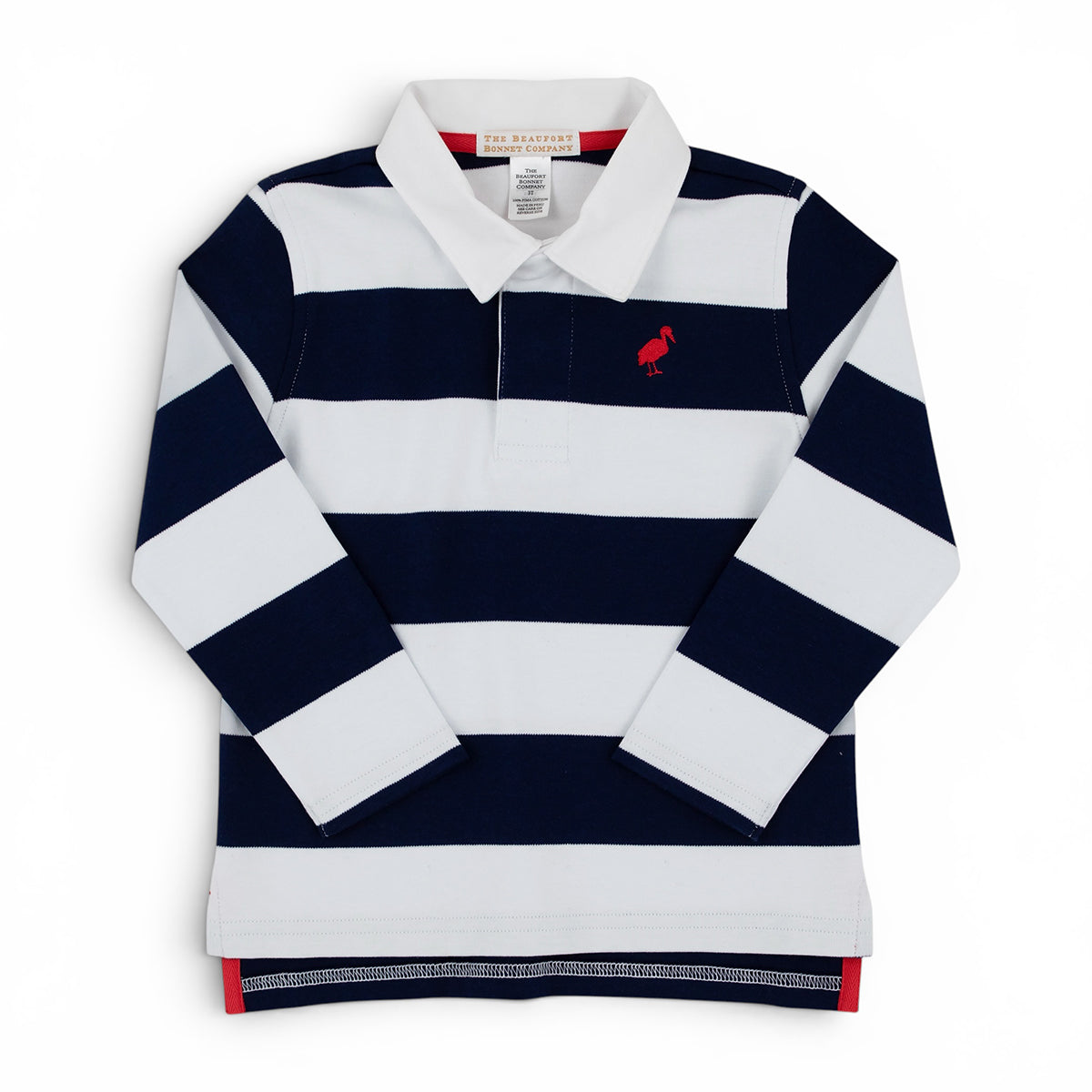 Nantucket Navy Stripe Rollins Rugby Shirt by The Beaufort Bonnet Company