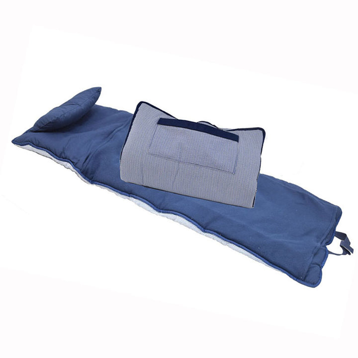 Navy Stripe Seersucker Nap Roll by Mint Sweet Little Things