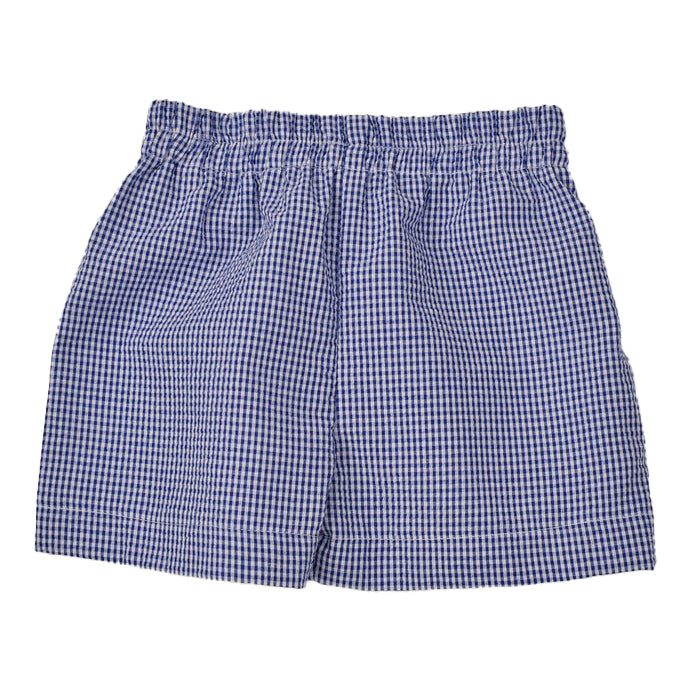 Navy Seersucker Shorts by Funtasia Too