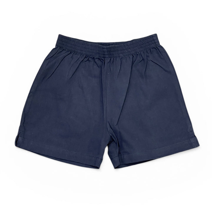 Dark Navy Boy Twill Shorts by Luigi