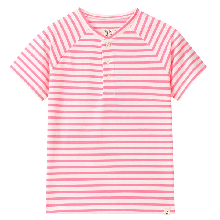 Neon Pink Henley by Me & Henry