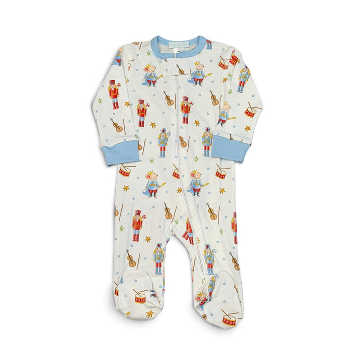 Nutcracker Pima Boy Footie by La Luna
