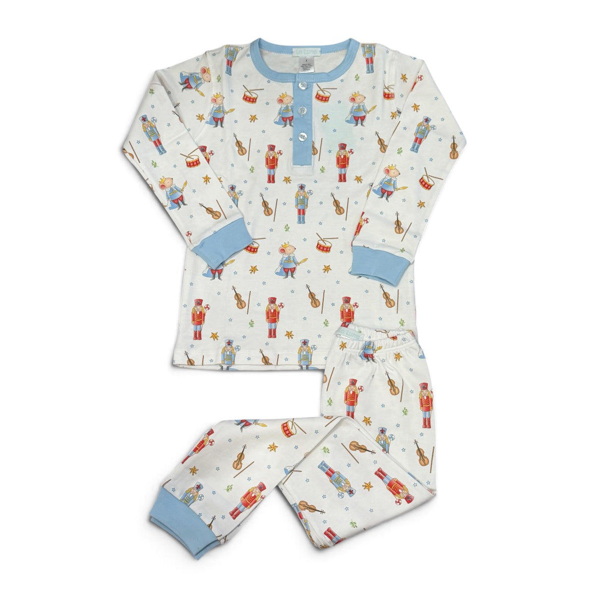 Nutcracker Pima Boy Pajama Set by La Luna