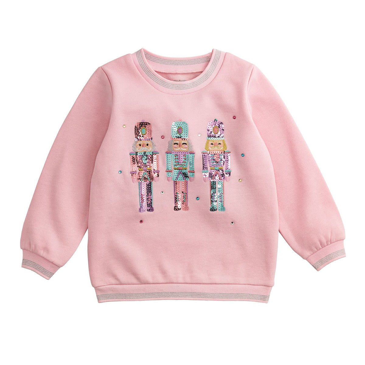 Sequin Nutcrackers Sweatshirt by Mud Pie