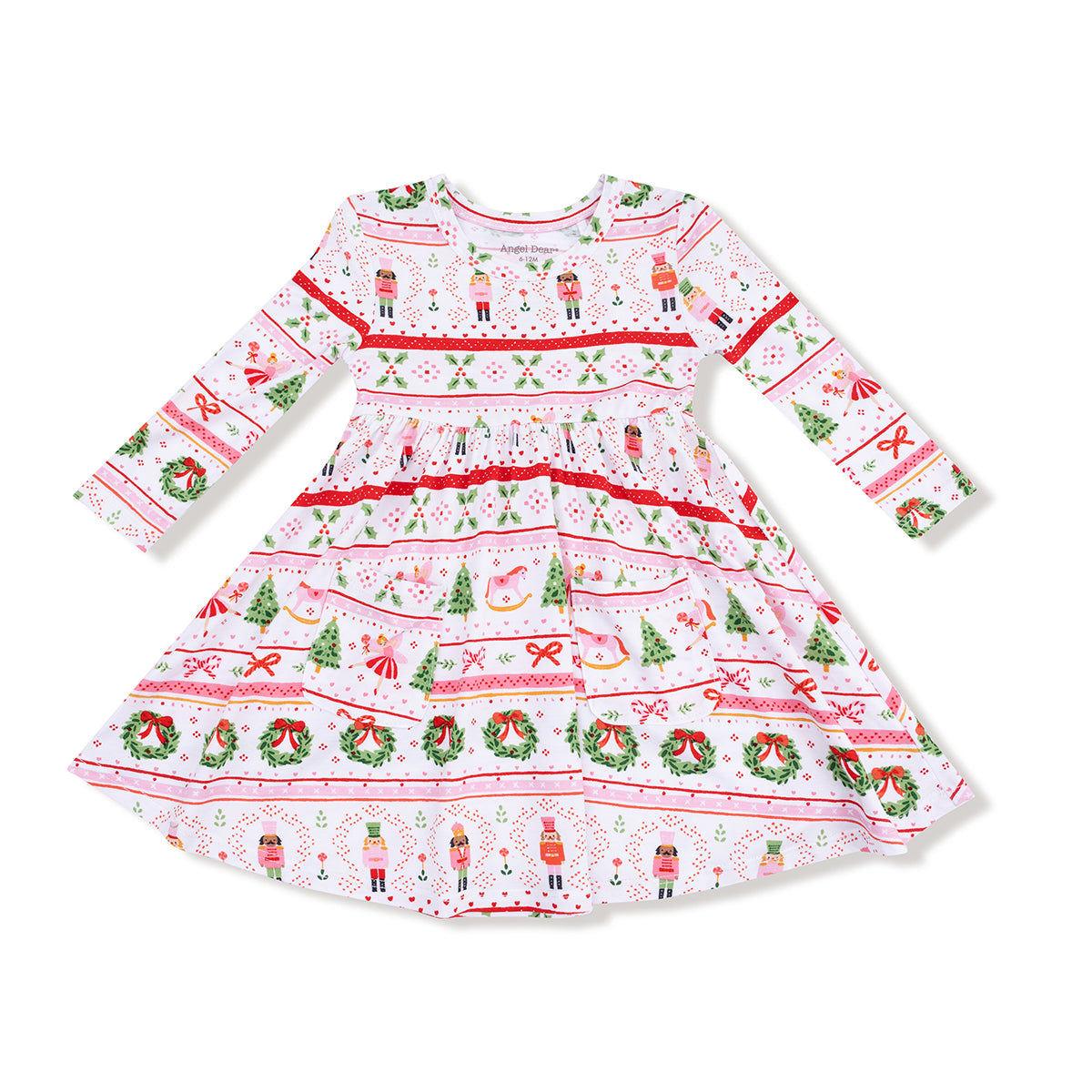 Nutcracker Sugar Plum Fairy Long-Sleeve Twirl Dress by Angel Dear