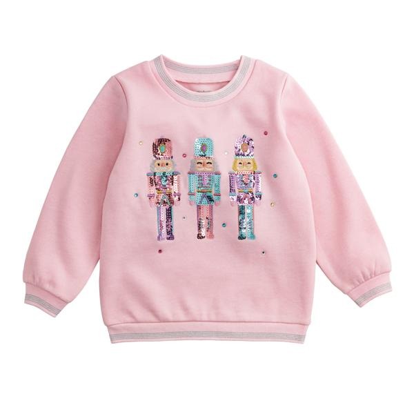 Nutcracker Sequin Sweatshirt by Mud Pie