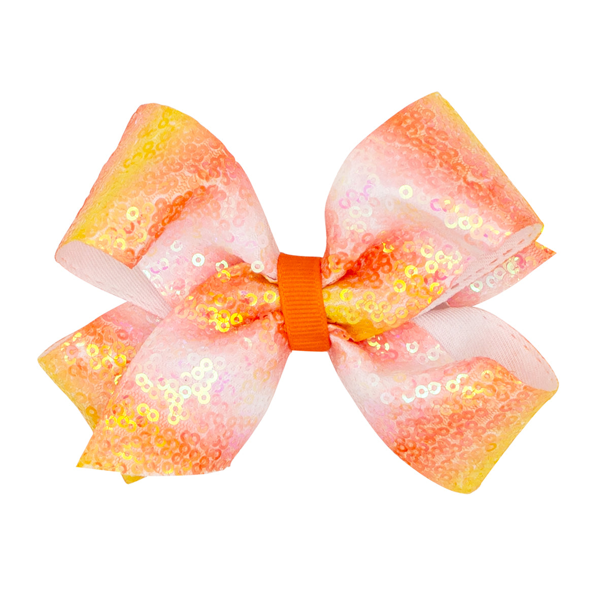 Orange Sequins Ombre Bow by Wee Ones (2 Sizes)