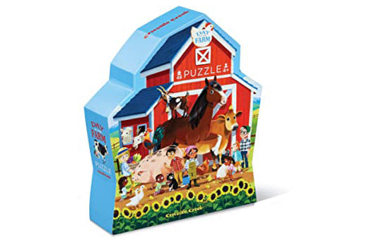 Crocodile Creek Day at the Farm 48-Piece Puzzle (Age 3+)