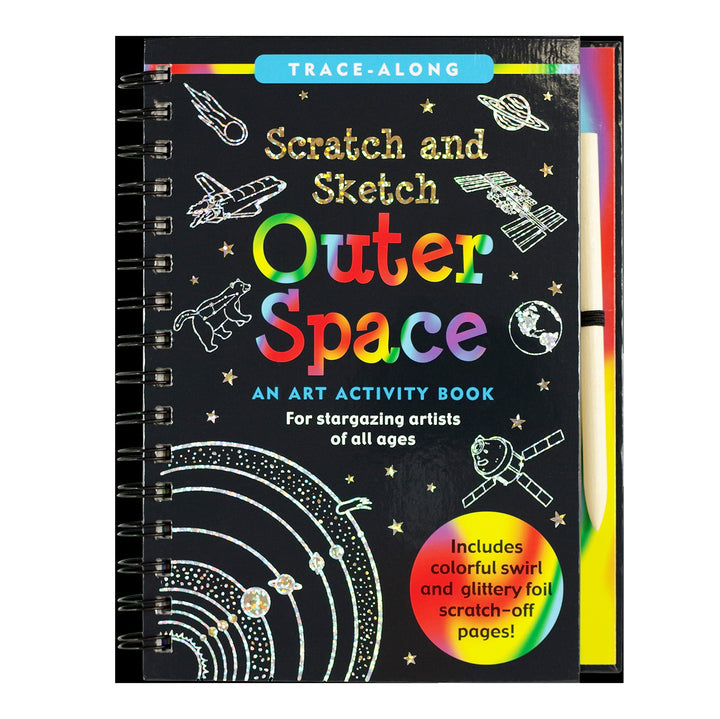 Scratch & Sketch Art Activity Book - Outer Space