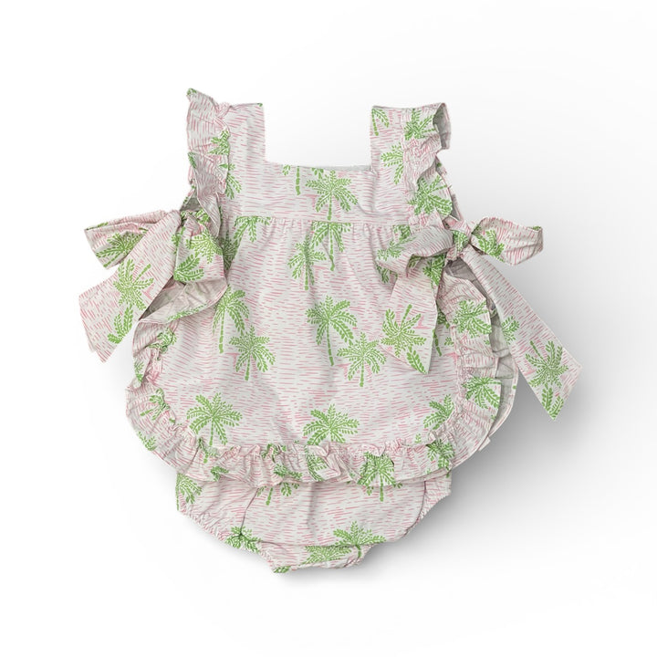 Palm Trees Etta Sunsuit with Bloomers by The Yellow Lamb
