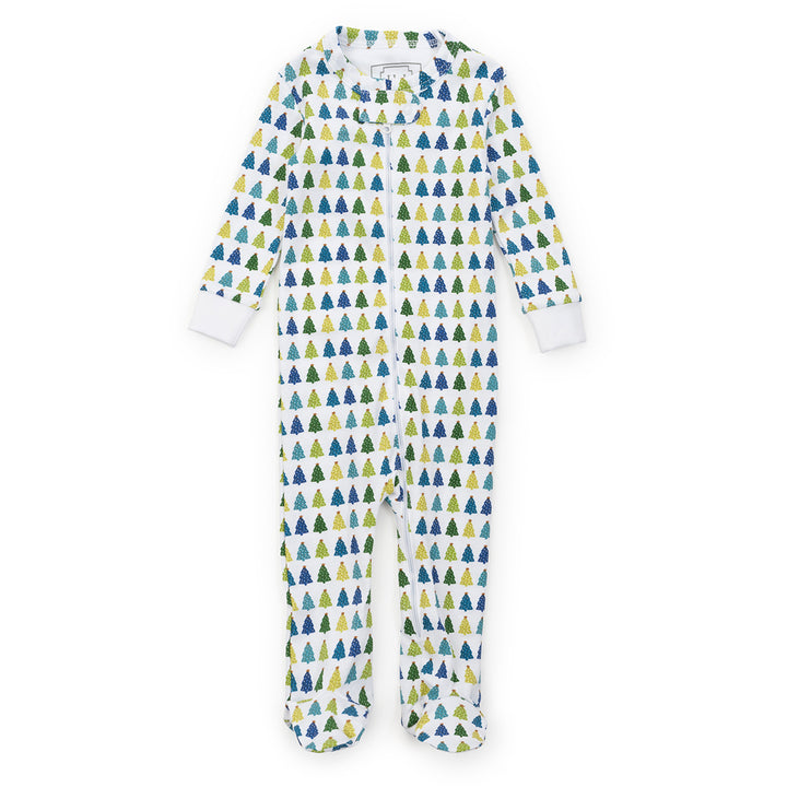 Parker Christmas Tree Cool Zipper Pajamas by Lila + Hayes